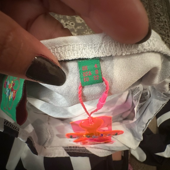 Sydney Jaded London Black and White Chaotic Monochrome Print Wide Leg Trousers - Picture 13 of 14